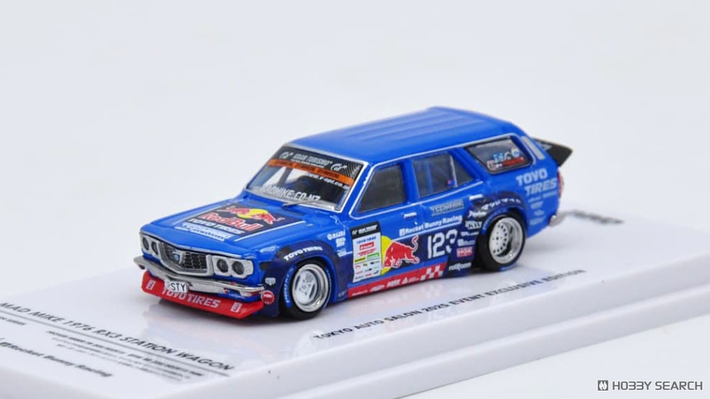 INNO64 Mad Mike 1976 Mazda RX3 Station Wagon TAS25 — Front three-quarter