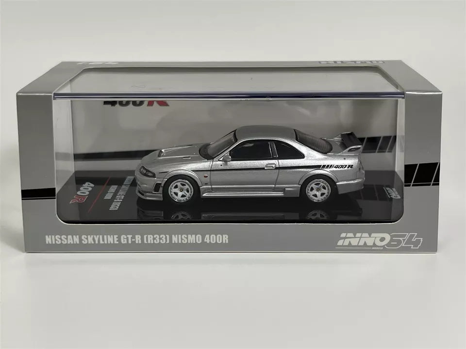 INNO64 Nissan Skyline GT-R R33 NISMO 400R Sonic Silver