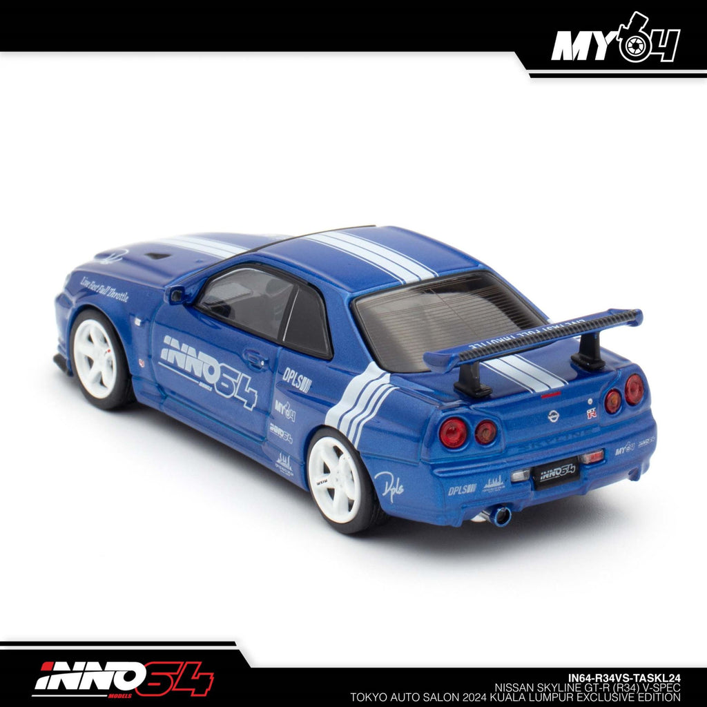 INNO64 R34 V-Spec blue TASKL 2024 — rear left