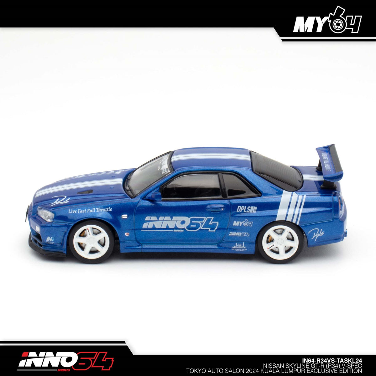 INNO64 R34 V-Spec blue TASKL 2024 — side profile