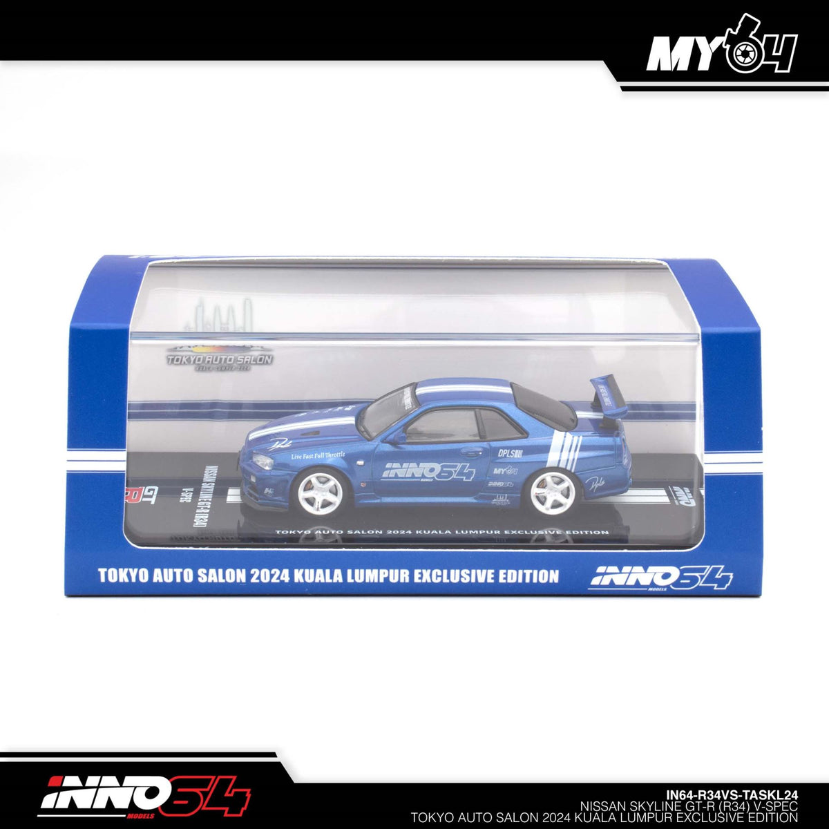 INNO64 R34 V-Spec blue TASKL 2024 — event packaging