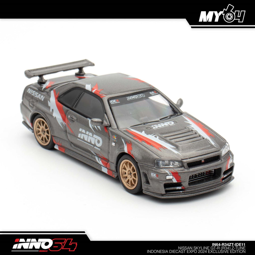 INNO64 Nissan Skyline GT-R R34 Z-Tune IDE11 2024 — front three-quarter