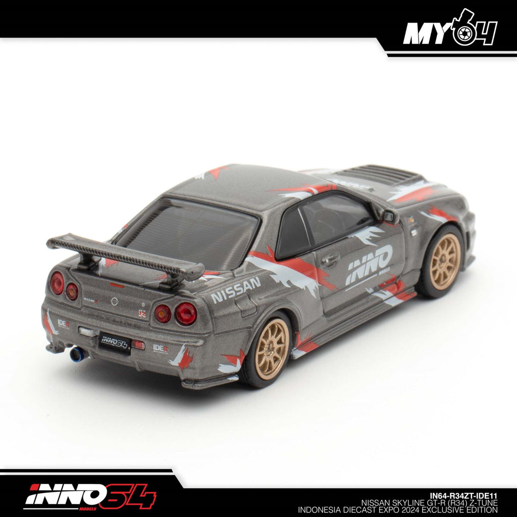 INNO64 Nissan Skyline GT-R R34 Z-Tune IDE11 2024 — rear right