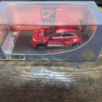 DCM 1:64 Kevmannz 1996 EGA Hatchback Wide Body Chrome Red Limited Edition