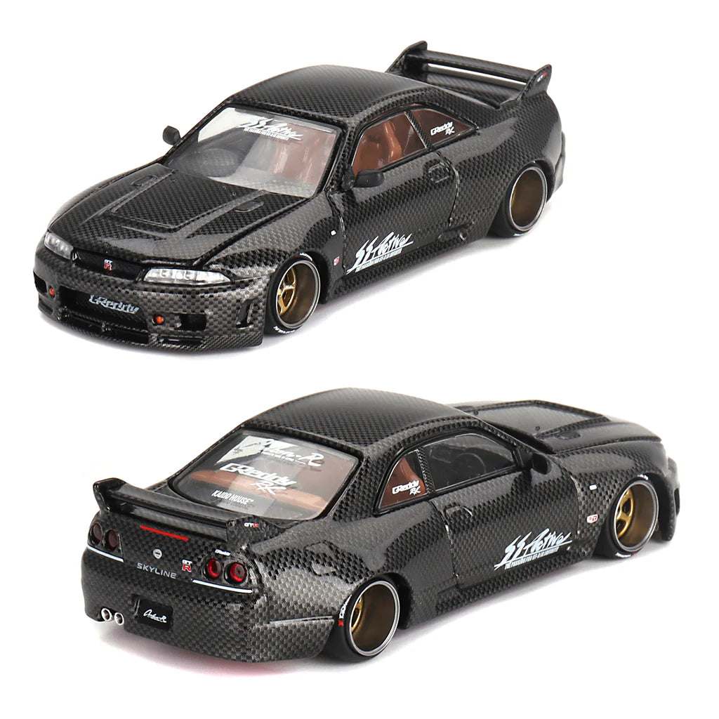 Kaido House x MINI GT 1:64 Nissan Skyline GT-R R33 Active Carbon R