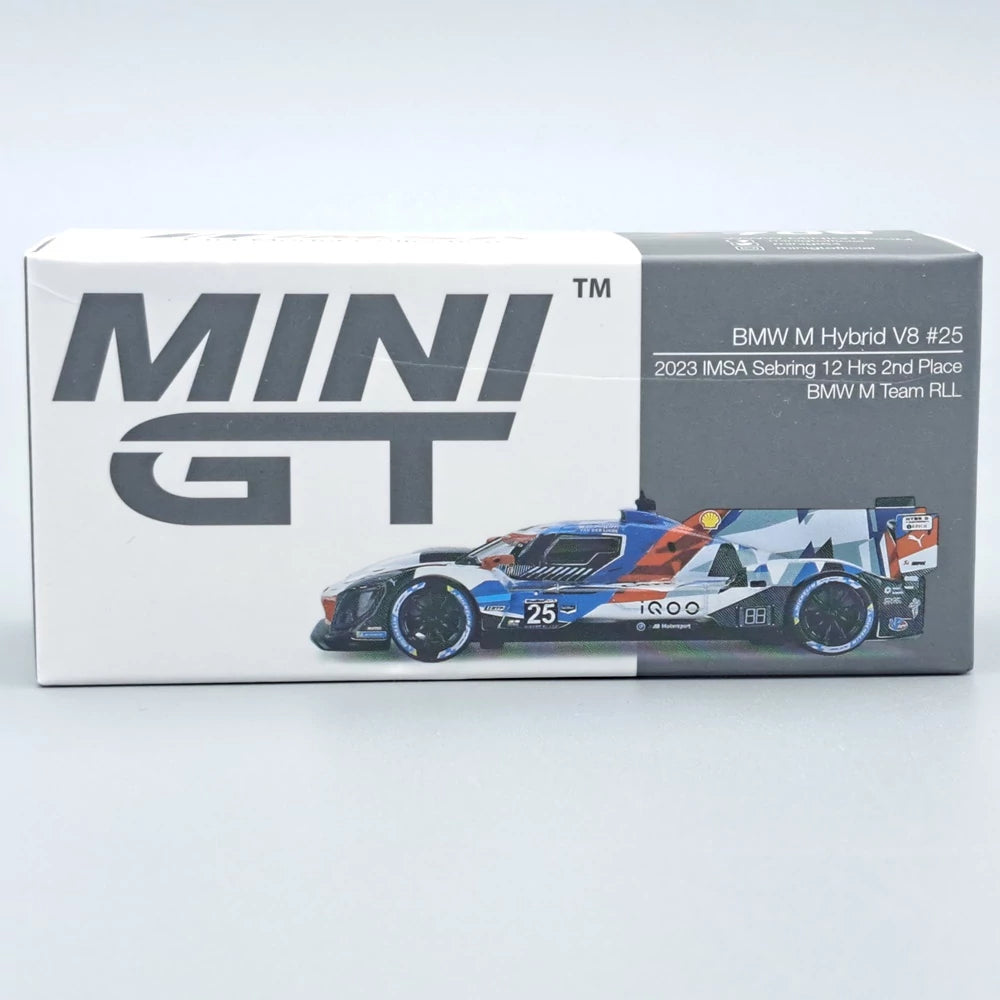 MINI GT 1:64 BMW M Hybrid V8 #25 – 2023 Sebring 12H (BMW M Team RLL)