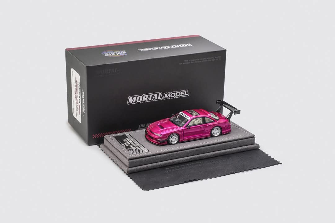 Mortal Model Silvia S14 pink TMCS Malaysia 2025 — model with event box