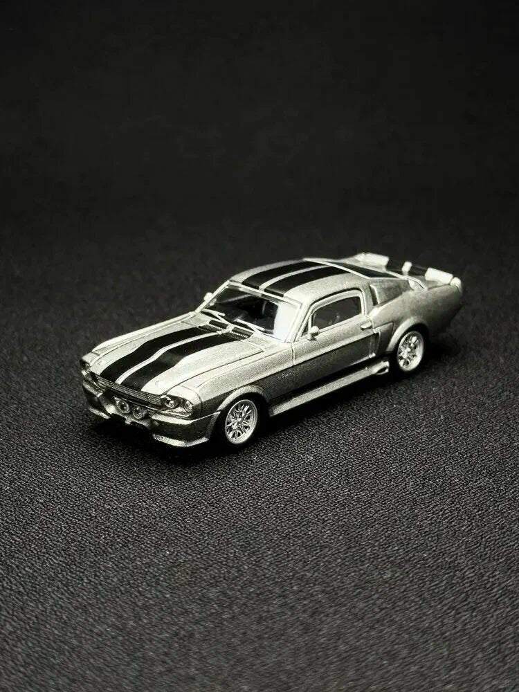 POP RACE x XCARTOYS 1:64 Shelby Mustang GT500 S36-01 Silver Classic