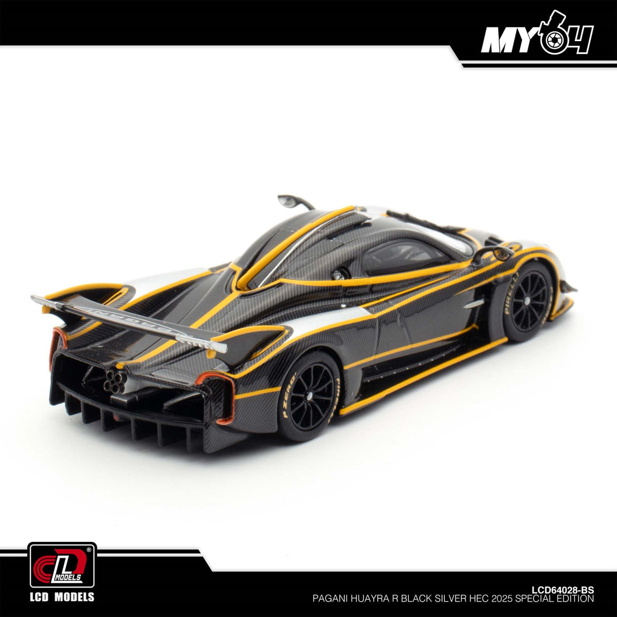 Pagani Huayra R rear wing and exhaust view