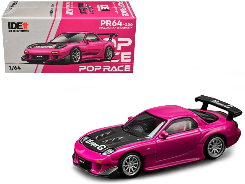 POP RACE PR64-156 Mazda RX-7 Pink IDE 2024 — Car with original box