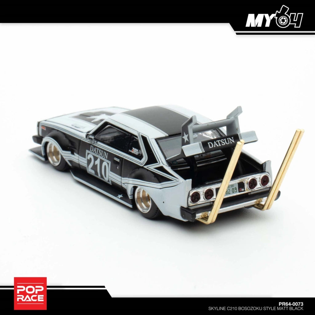 POP RACE 1:64 Nissan Skyline C210 Bosozoku Style PR64-73 Widebody