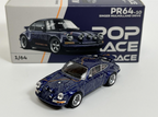 POP RACE 1:64 Porsche 911 Singer Mulholland Drive PR64-10 Blue