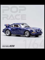 POP RACE 1:64 Porsche 911 Singer Mulholland Drive PR64-10 Blue