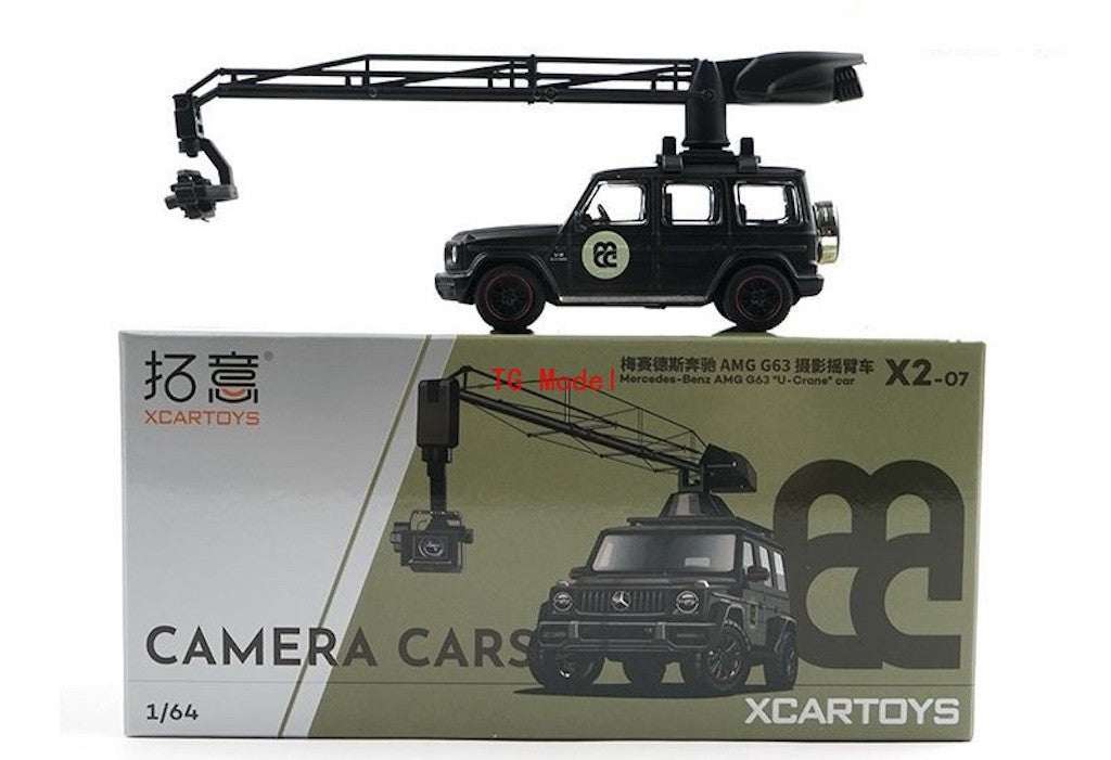 XCARTOYS 1:64 Mercedes-Benz AMG G63 Camera Car Black X2-07