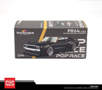 POP RACE 1:64 Nissan Skyline KPGC110 Kenmeri GT-R Dark Chrome PR64-204 Tokyo Auto Salon Edition Diecast Model
