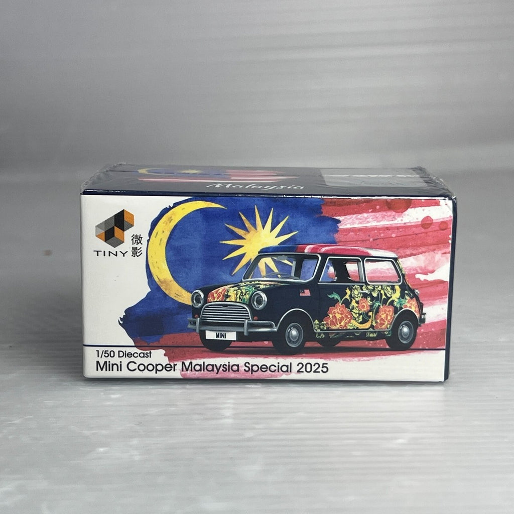 TINY 1:50 Mini Cooper Malaysia Special 2025 Diecast Model