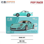 POP RACE x XCARTOYS 1:64 Porsche 911 RWB 997 Mint Green