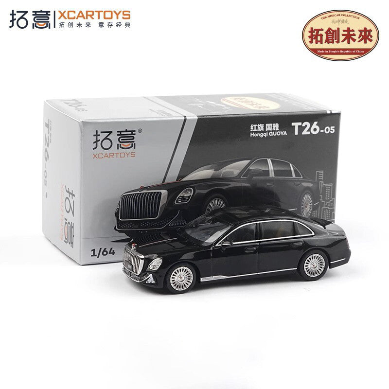 XCARTOYS 1:64 Hongqi Guoya Luxury Sedan Black