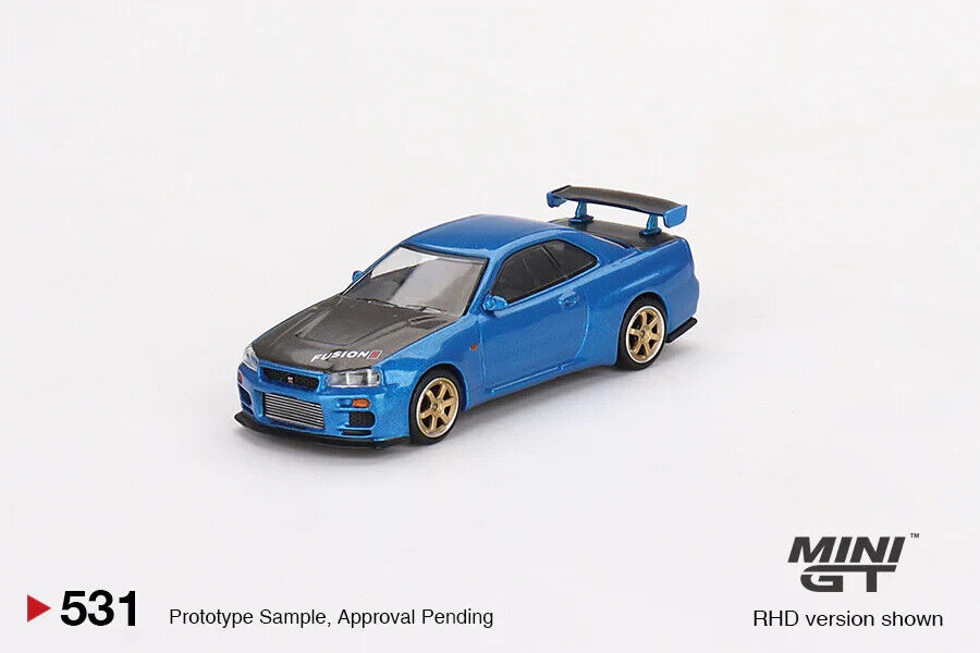 MINI GT 1:64 Nissan Skyline GT-R Top Secret Bayside Blue