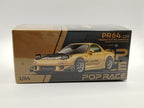 POP RACE 1:64 Mazda RX-7 FD3S RE Amemiya PR64-129 Gold Bangkok Auto Salon 2024 Diecast Model – Limited Edition