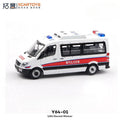 XCARTOYS 1:64 Mercedes-Benz Sprinter Police Van White Y64-01