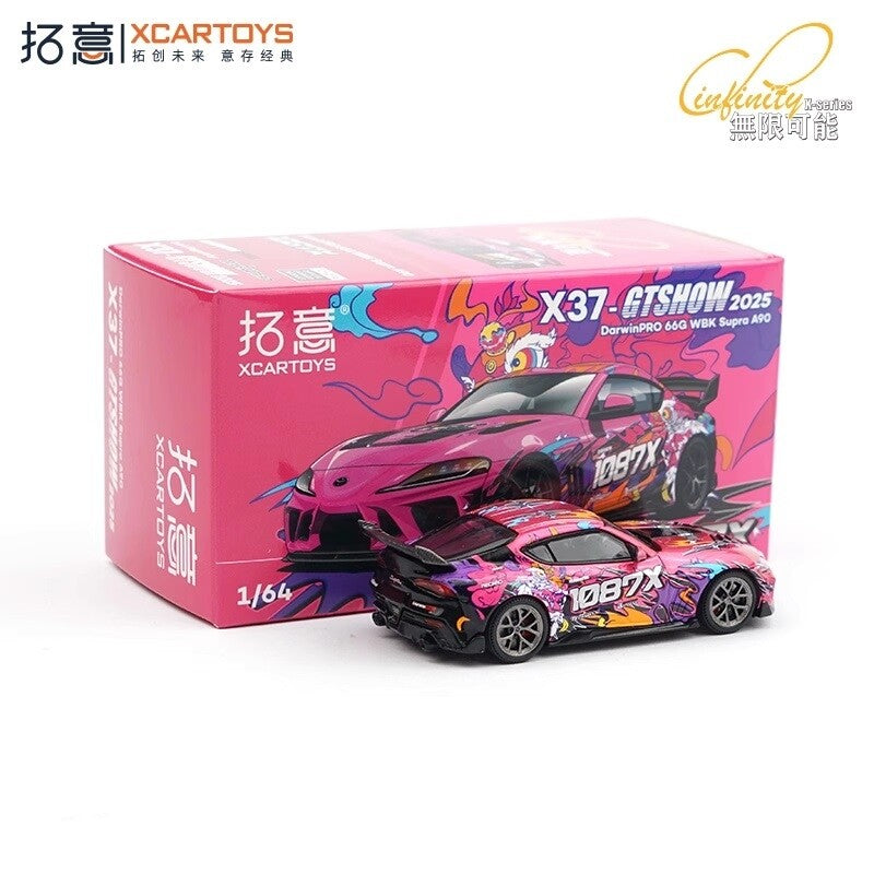 XCARTOYS 1:64 Toyota GR Supra A90 DarwinPRO 666 WBK GTSHOW 2025 X37