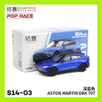 POP RACE x XCARTOYS 1:64 Aston Martin DBX 707 Blue S14-03