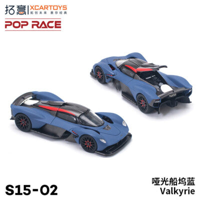 POP RACE x XCARTOYS 1:64 Koenigsegg Agera RS Blue/Black Diecast Model S15-02 New in Box