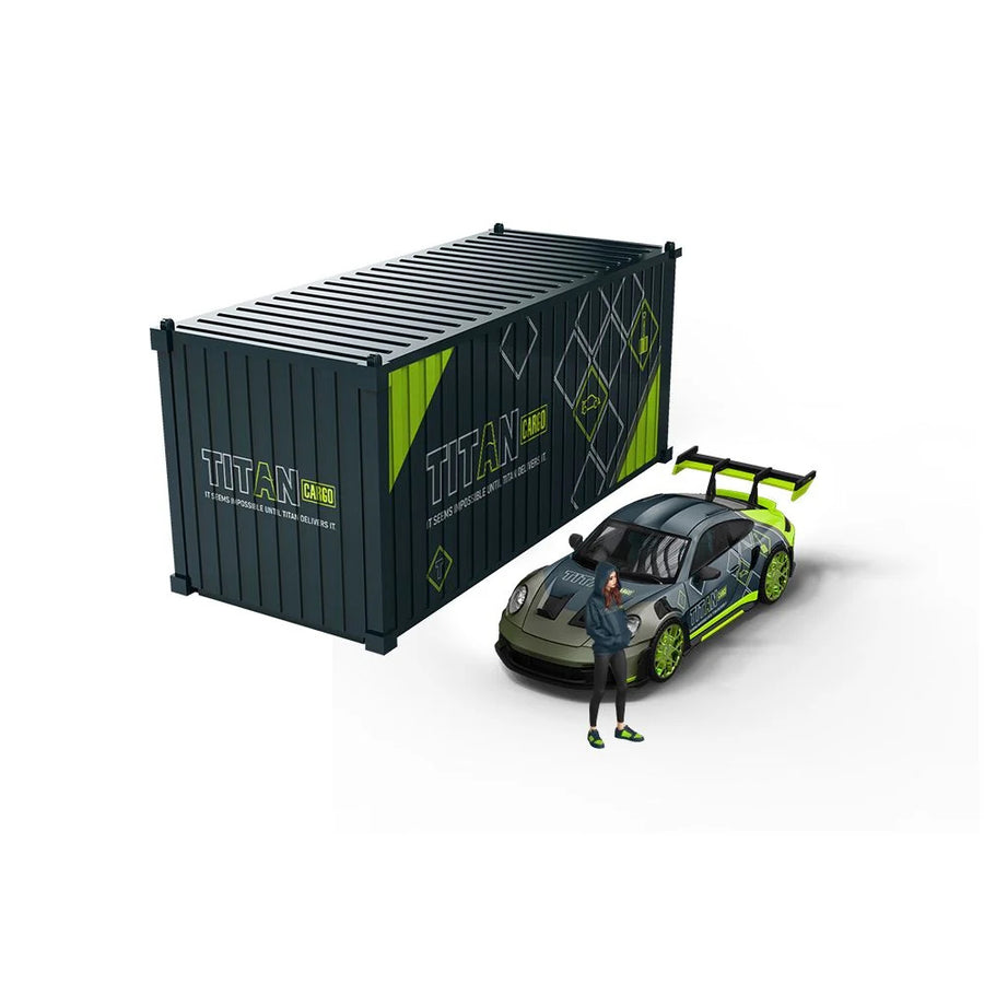 TimeMicro 1:64 Porsche 992 GT3 RS TITAN Cargo — Full Set TM644639-2