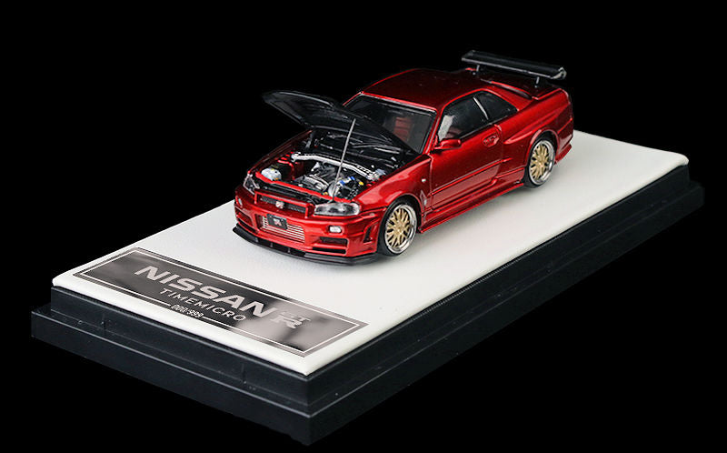 Time Micro 1:64 Nissan Skyline GT-R R34 Red Limited 999
