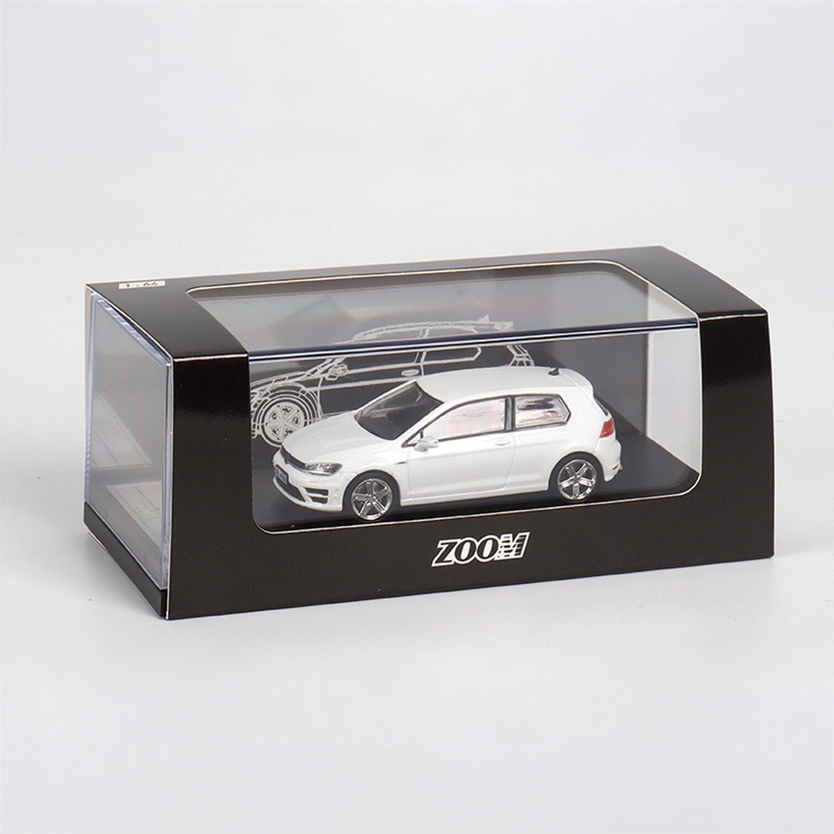 ZOOM Volkswagen Golf VII R white — original ZOOM display box